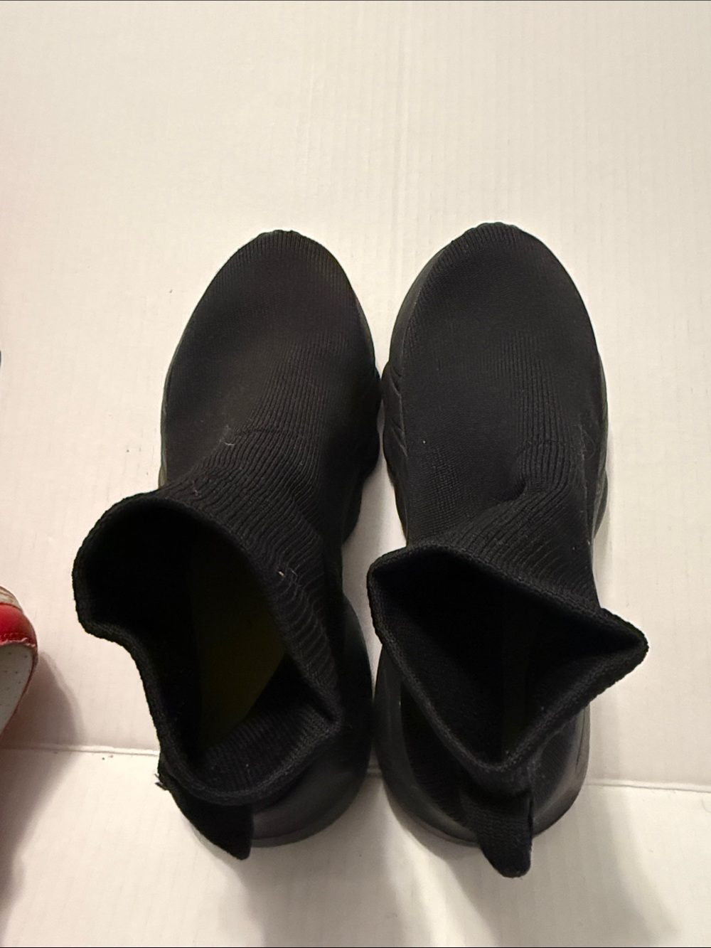 Source Unknown Black Kids Sock Boot Sneakers